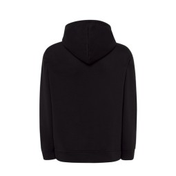 SUDADERA UNISEX CON CAPUCHA, CREMALLERA Y BOLSILLO CANGURO COLOR NEGRO