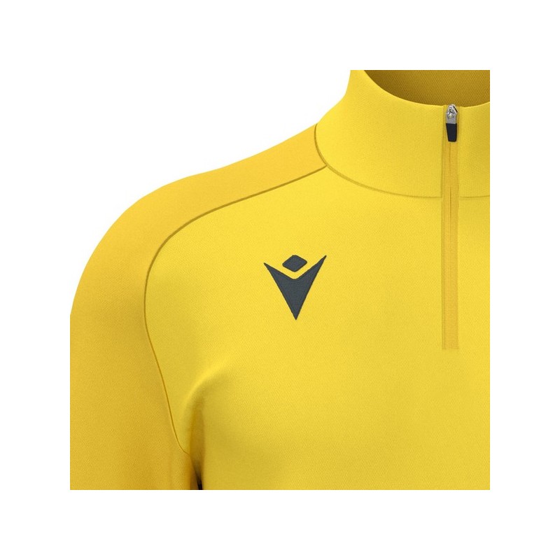 SUDADERA MACRON ISEN MEDIA CREMALLERA COLOR AMARILLO