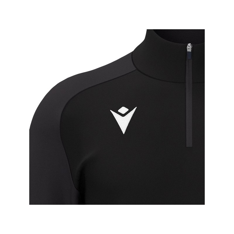 SUDADERA MACRON ISEN MEDIA CREMALLERA COLOR NEGRO
