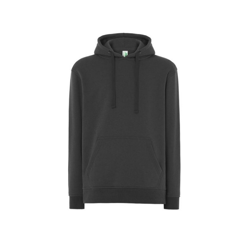 SUDADERA UNISEX CON CAPUCHA, CREMALLERA Y BOLSILLO CANGURO COLOR CHARCOAL