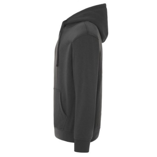 SUDADERA UNISEX CON CAPUCHA, CREMALLERA Y BOLSILLO CANGURO COLOR CHARCOAL