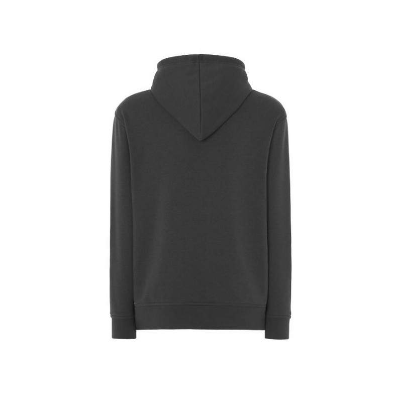 SUDADERA UNISEX CON CAPUCHA, CREMALLERA Y BOLSILLO CANGURO COLOR CHARCOAL