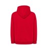 SUDADERA UNISEX CON CAPUCHA, CREMALLERA Y BOLSILLO CANGURO COLOR ROJO