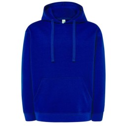 SUDADERA UNISEX CON CAPUCHA, CREMALLERA Y BOLSILLO CANGURO COLOR AZUL ROYAL