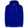 SUDADERA UNISEX CON CAPUCHA, CREMALLERA Y BOLSILLO CANGURO COLOR AZUL ROYAL