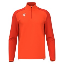 SUDADERA MACRON ISEN MEDIA CREMALLERA COLOR NARANJA