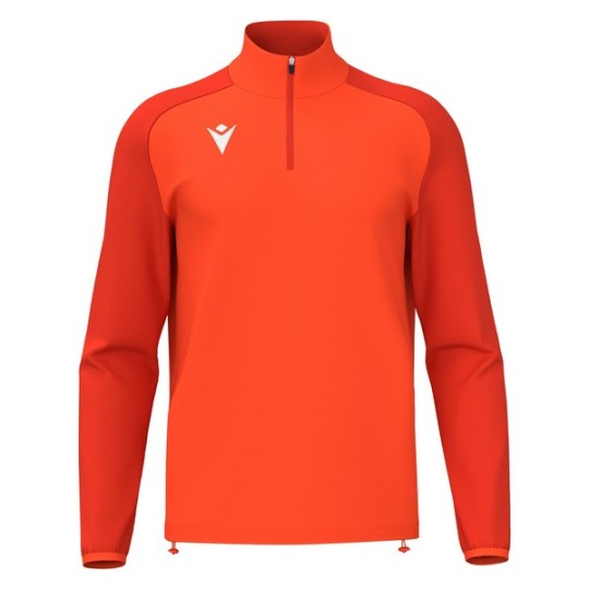 SUDADERA MACRON ISEN MEDIA CREMALLERA COLOR NARANJA