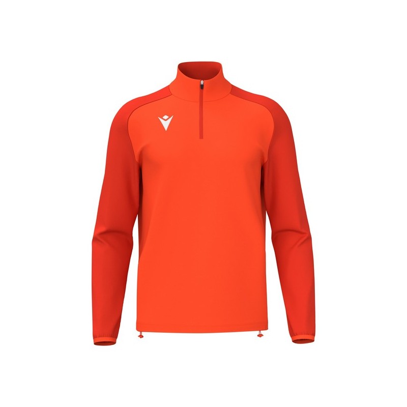SUDADERA MACRON ISEN MEDIA CREMALLERA COLOR NARANJA