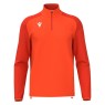 SUDADERA MACRON ISEN MEDIA CREMALLERA COLOR NARANJA