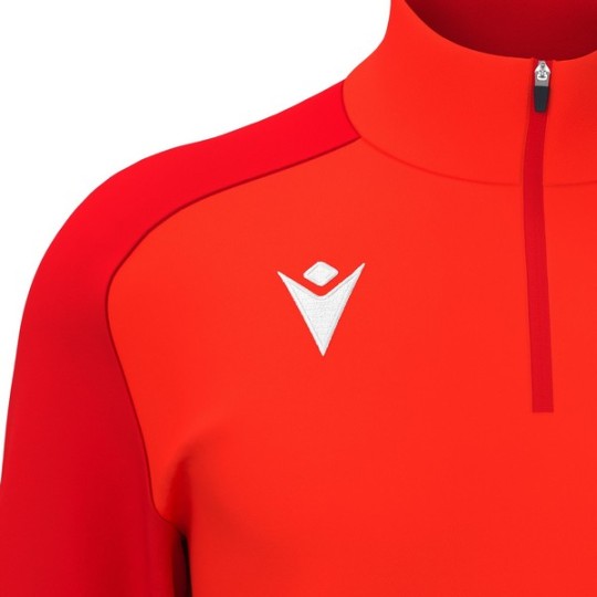 SUDADERA MACRON ISEN MEDIA CREMALLERA COLOR NARANJA