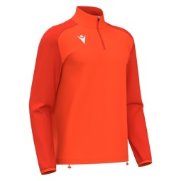SUDADERA MACRON ISEN MEDIA CREMALLERA COLOR NARANJA