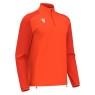 SUDADERA MACRON ISEN MEDIA CREMALLERA COLOR NARANJA