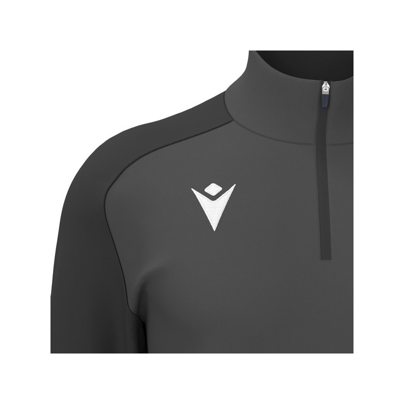 SUDADERA MACRON ISEN MEDIA CREMALLERA COLOR GRIS