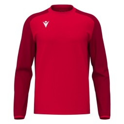 SUDADERA MACRON DE CUELLO REDONDO THALOS COLOR ROJO