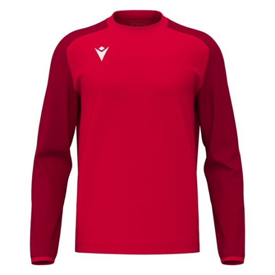SUDADERA MACRON DE CUELLO REDONDO THALOS COLOR ROJO