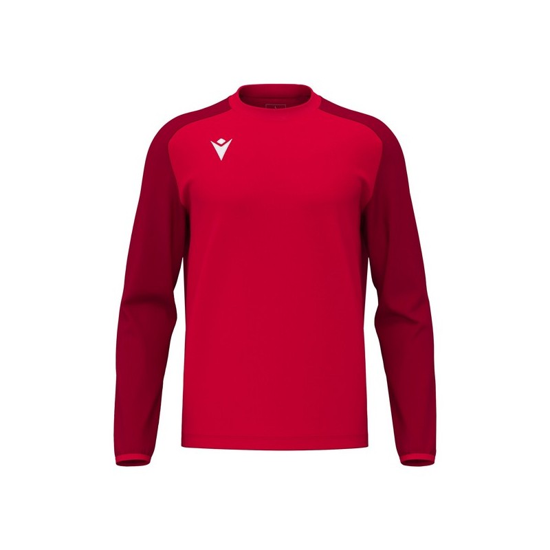 SUDADERA MACRON DE CUELLO REDONDO THALOS COLOR ROJO
