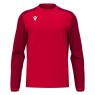 SUDADERA MACRON DE CUELLO REDONDO THALOS COLOR ROJO