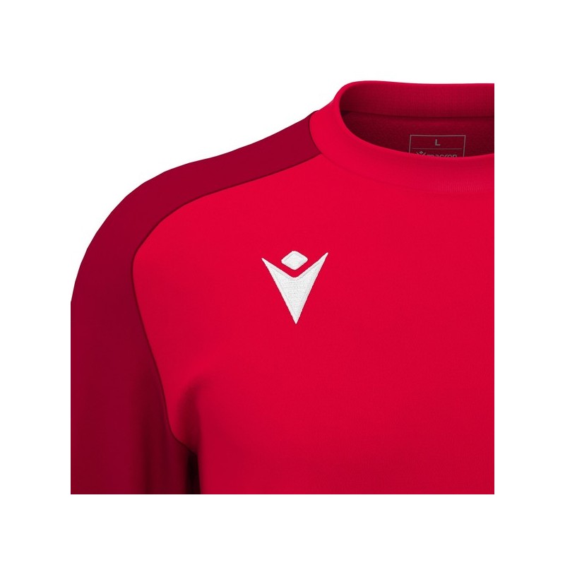 SUDADERA MACRON DE CUELLO REDONDO THALOS COLOR ROJO