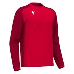 SUDADERA MACRON DE CUELLO REDONDO THALOS COLOR ROJO