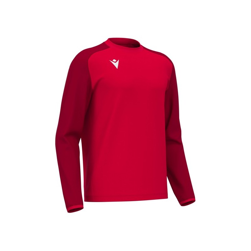 SUDADERA MACRON DE CUELLO REDONDO THALOS COLOR ROJO