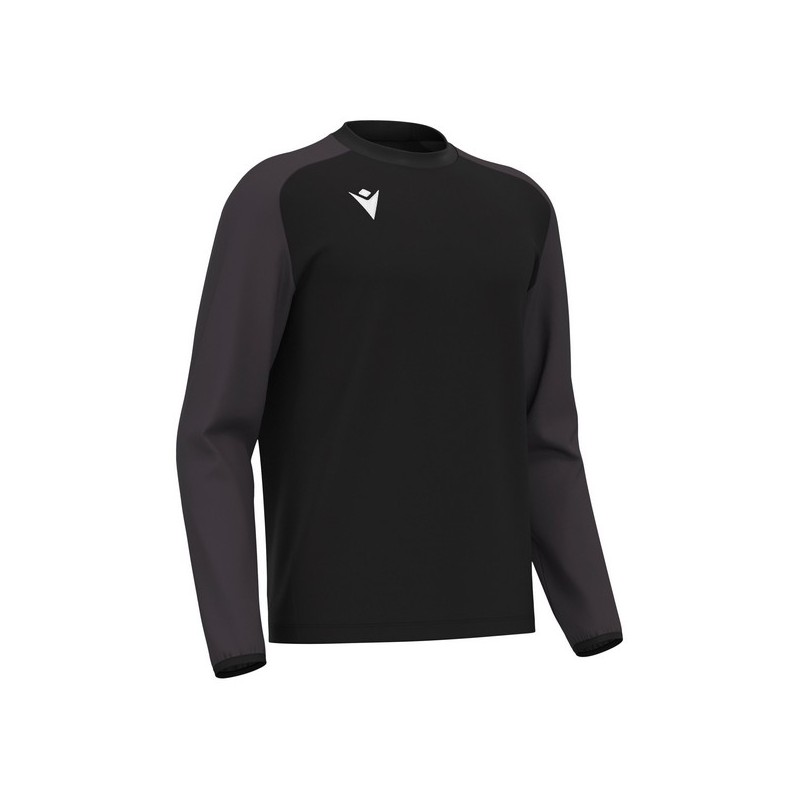 SUDADERA MACRON DE CUELLO REDONDO THALOS COLOR NEGRO