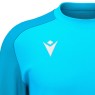 SUDADERA MACRON DE CUELLO REDONDO THALOS COLOR AZUL FLUORESCENTE