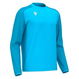 SUDADERA MACRON DE CUELLO REDONDO THALOS COLOR AZUL FLUORESCENTE
