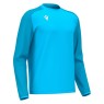 SUDADERA MACRON DE CUELLO REDONDO THALOS COLOR AZUL FLUORESCENTE