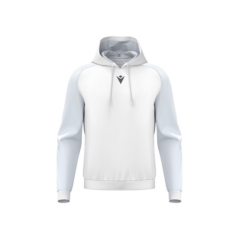 SUDADERA CON CAPUCHA MACRON HORN COLOR BLANCO/GRIS