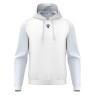 SUDADERA CON CAPUCHA MACRON HORN COLOR BLANCO/GRIS