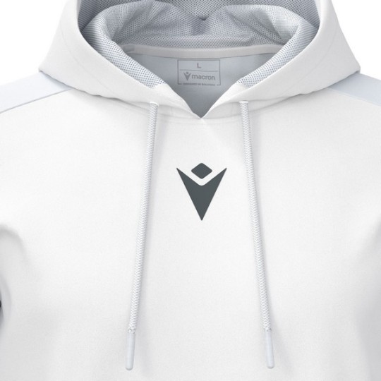 SUDADERA CON CAPUCHA MACRON HORN COLOR BLANCO/GRIS
