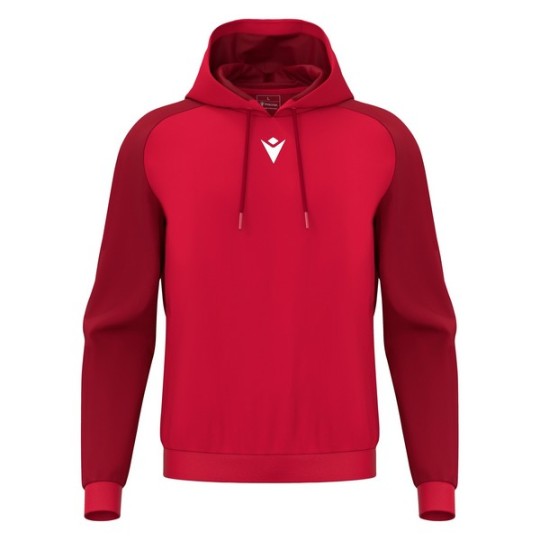 SUDADERA CON CAPUCHA MACRON HORN COLOR ROJO