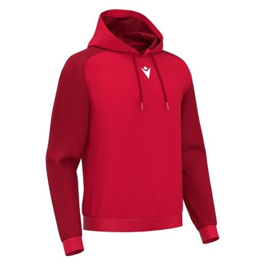 SUDADERA CON CAPUCHA MACRON HORN COLOR ROJO