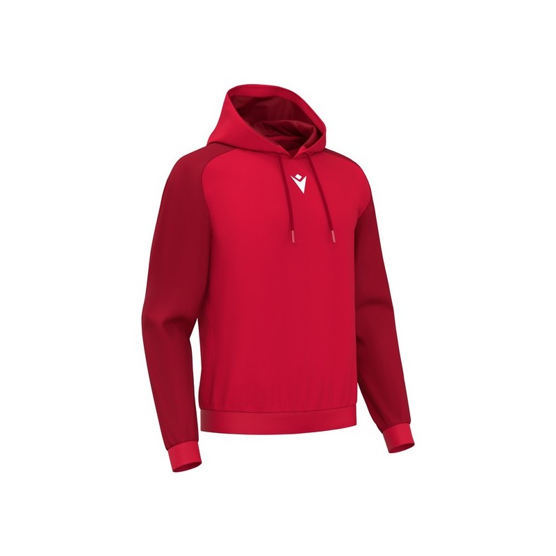 SUDADERA CON CAPUCHA MACRON HORN COLOR ROJO
