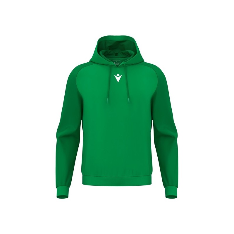 SUDADERA CON CAPUCHA MACRON HORN COLOR VERDE