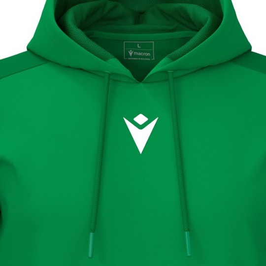 SUDADERA CON CAPUCHA MACRON HORN COLOR VERDE