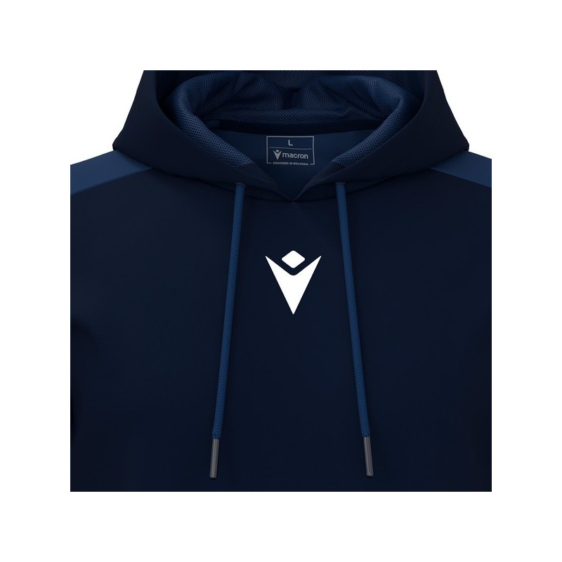 SUDADERA CON CAPUCHA MACRON HORN COLOR AZUL MARINO
