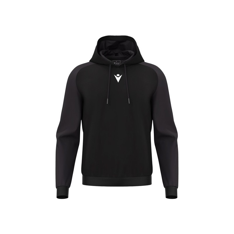 SUDADERA CON CAPUCHA MACRON HORN COLOR NEGRO