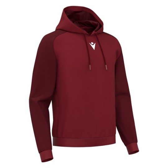 SUDADERA CON CAPUCHA MACRON HORN COLOR GRANATE