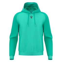 SUDADERA CON CAPUCHA MACRON HORN COLOR TURQUESA