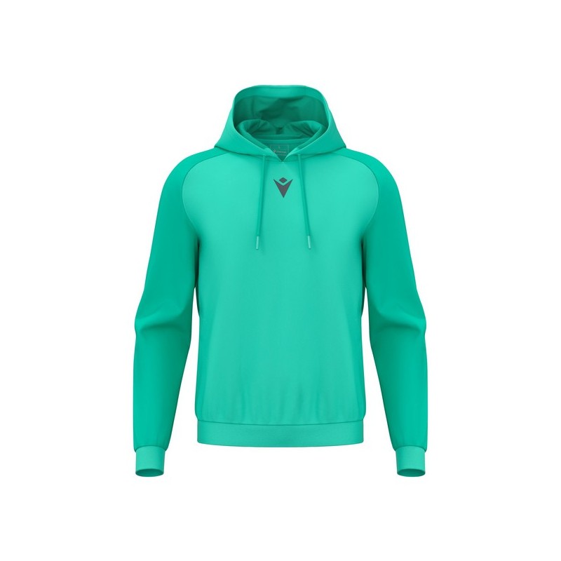 SUDADERA CON CAPUCHA MACRON HORN COLOR TURQUESA