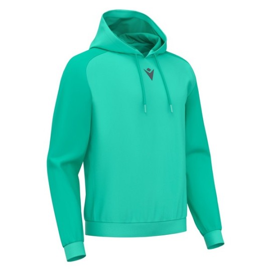 SUDADERA CON CAPUCHA MACRON HORN COLOR TURQUESA