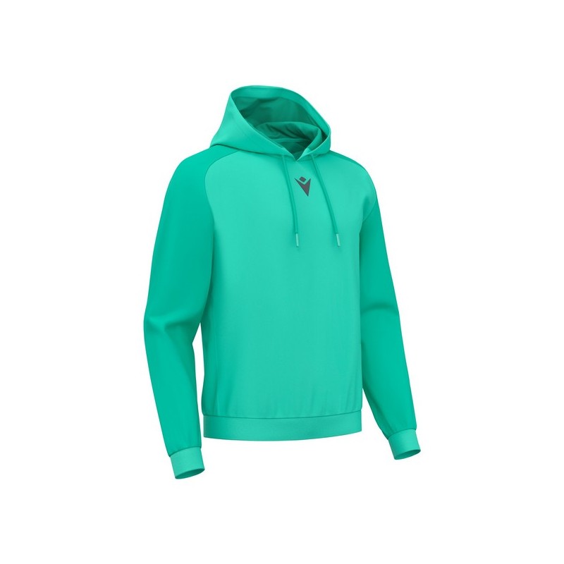SUDADERA CON CAPUCHA MACRON HORN COLOR TURQUESA