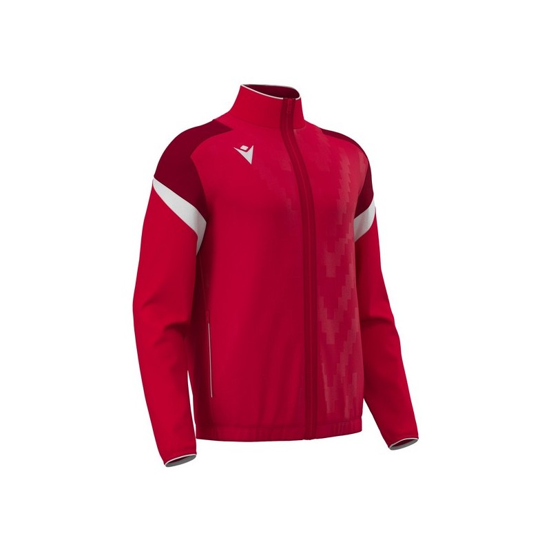 JAQUETA DE XANDALL MACRON AMB CREMALLERA ODIN COLOR VERMELL