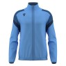 CHAQUETA DE CHANDALL MACRON CON CREMALLERA ODIN COLOR AZUL CIELO I MARINO