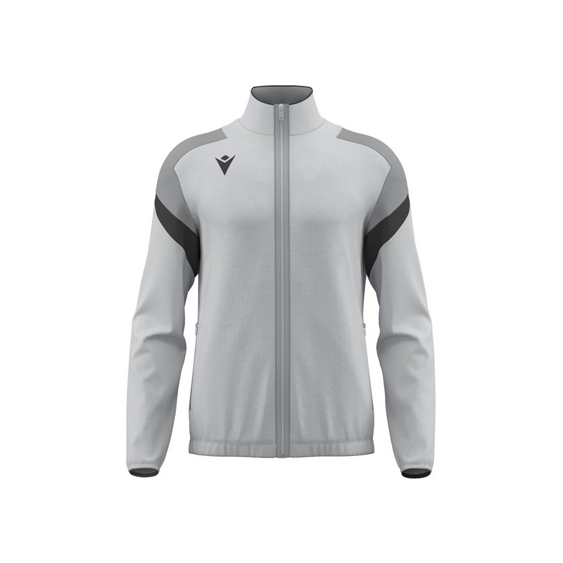 CHAQUETA DE CHANDALL MACRON CON CREMALLERA ODIN COLOR AZUL CIELO I MARINO