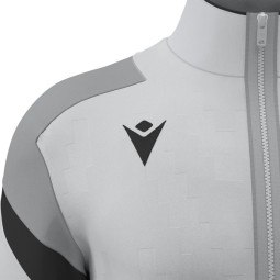 CHAQUETA DE CHANDALL MACRON CON CREMALLERA ODIN COLOR AZUL CIELO I MARINO