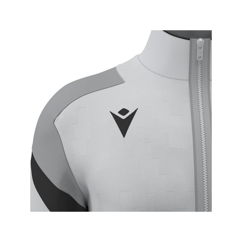 CHAQUETA DE CHANDALL MACRON CON CREMALLERA ODIN COLOR AZUL CIELO I MARINO