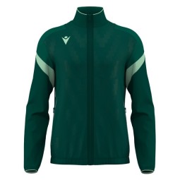 CHAQUETA DE CHANDALL MACRON CON CREMALLERA ODIN COLOR VERDE