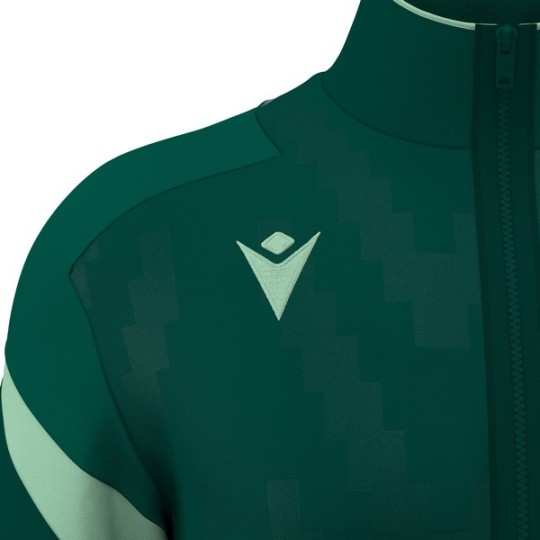 CHAQUETA DE CHANDALL MACRON CON CREMALLERA ODIN COLOR VERDE